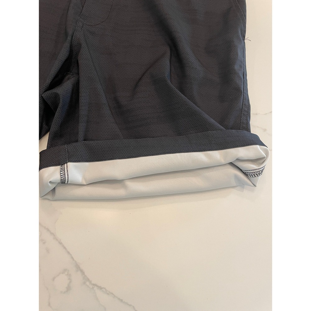 Hawke & Co Mens Hybrid Shorts Gray Textured Stretch Flat Front Size 34 - Picture 10 of 10